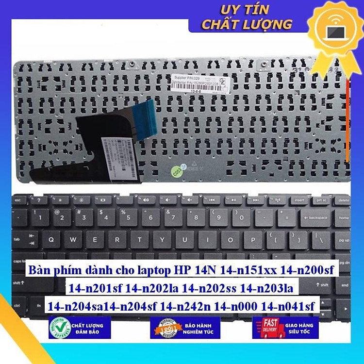 Bàn phím dùng cho laptop HP 14N 14-n151xx 14-n200sf 14-n201sf 14-n202la 14-n202ss 14-n203la 14-n204sa14-n204sf 14-n242n - Hàng Nhập Khẩu New Seal