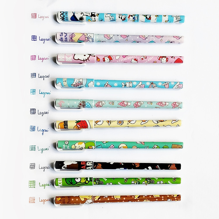 Bút Mực Nước Gel Hoạt Hình (10 chiếc) - Ảnh 7