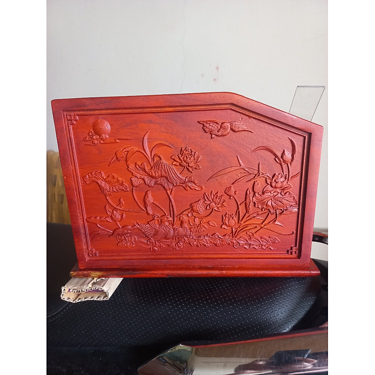 Giá sách cắm bút đa năng bằng gỗ hương (30×21×18cm) - Ảnh 4