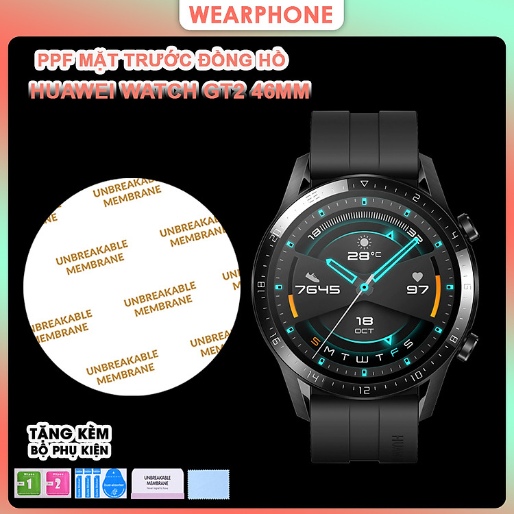 Miếng Dán Màn Hình PPF Mặt Trước Dành Cho Huawei GT2 46mm- Hàng Chính Hãng