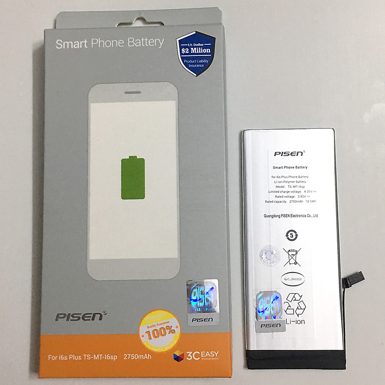 PIN IPHONE 6S PLUS PISEN - HÀNG CHÍNH HÃNG