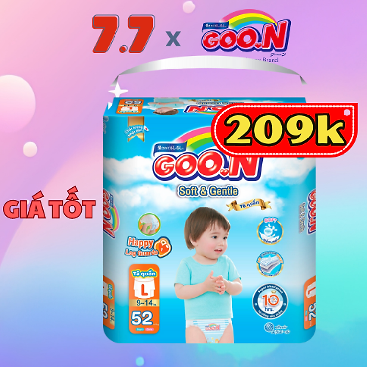Tã quần Goon Soft & Gentle mới Chính hãng Giá rẻ - Hình ảnh 2