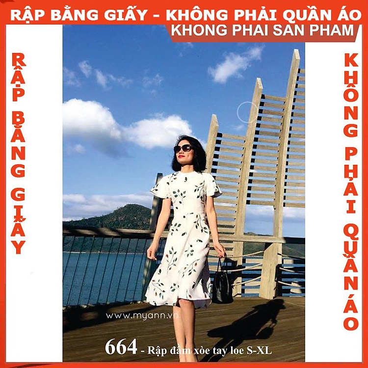 Rập giấy mã 664 (BẢN VẼ) rập đầm – XL