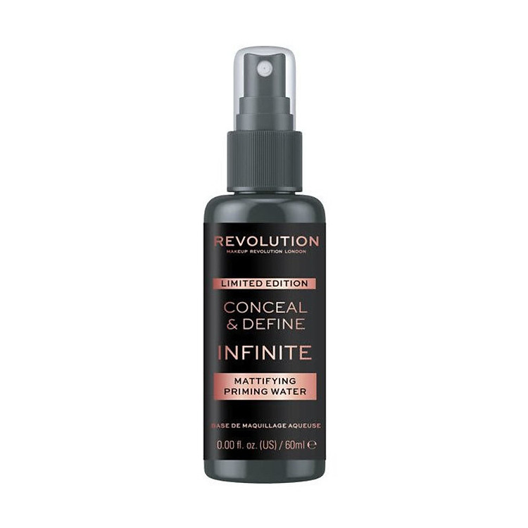 Xịt lót kiềm dầu Makeup Revolution Conceal & Define Infinite Mattifying Priming Water - 50ml