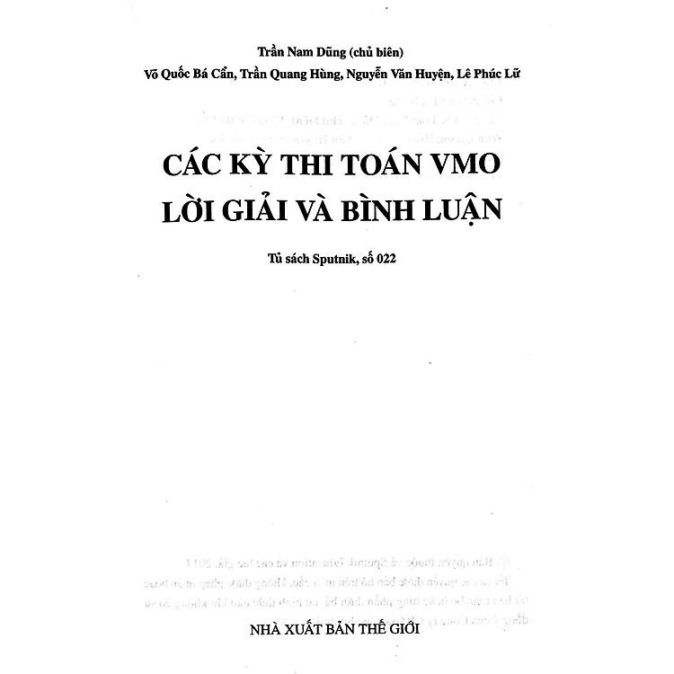 Các Kỳ Thi Toán VMO - Lời Giải Và Bình Luận - Ảnh 4