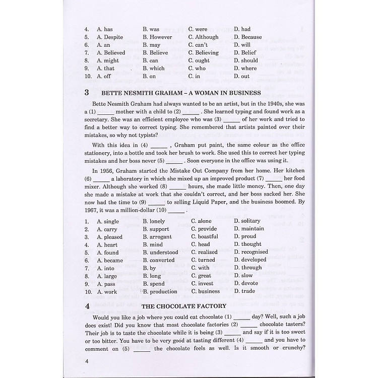 Câu Hỏi Trắc Nghiệm Chuyên Đề Điền Từ Vào Đoạn Văn Tiếng Anh (HA-MK1) - Ảnh 5