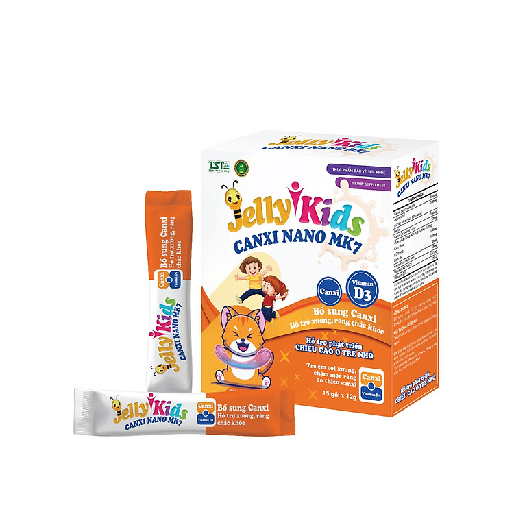 Thạch Canxi cho trẻ Jelly Kids Canxi Nano MK7