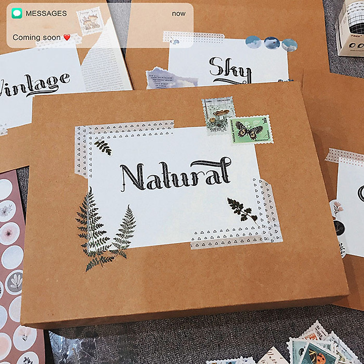 Quà tặng LuvGift set trang trí sổ K.long Bullet Journal Natural Luv99