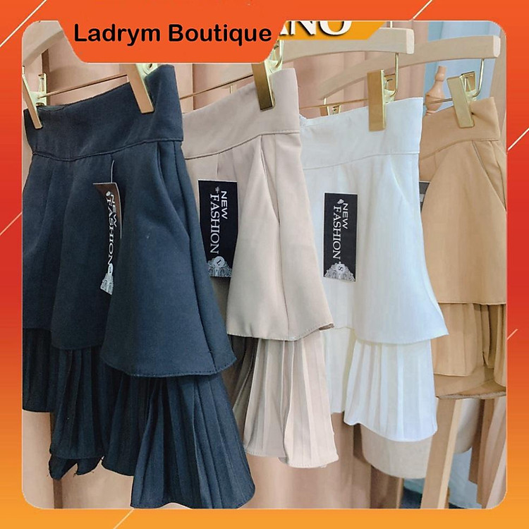 CHÂN VÁY TẦNG XẾP LI CV191 ( có lót quần )