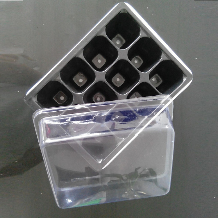 Bộ 5 khay ươm hạt có nắp đậy, Khay nhựa ươm hạt (12 lỗ)