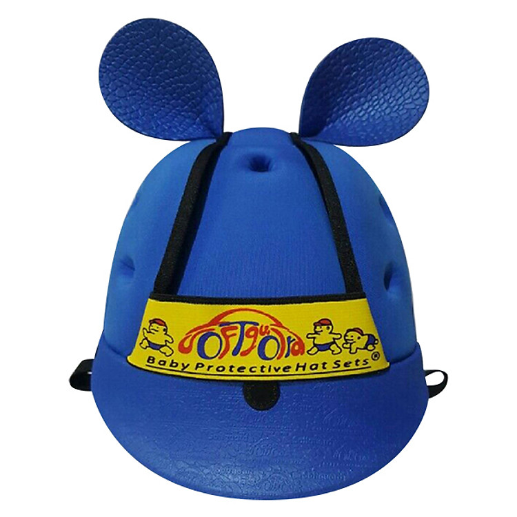 Nón Bảo Hiểm Cho Bé Có Vành Softguard (Xanh Dương)