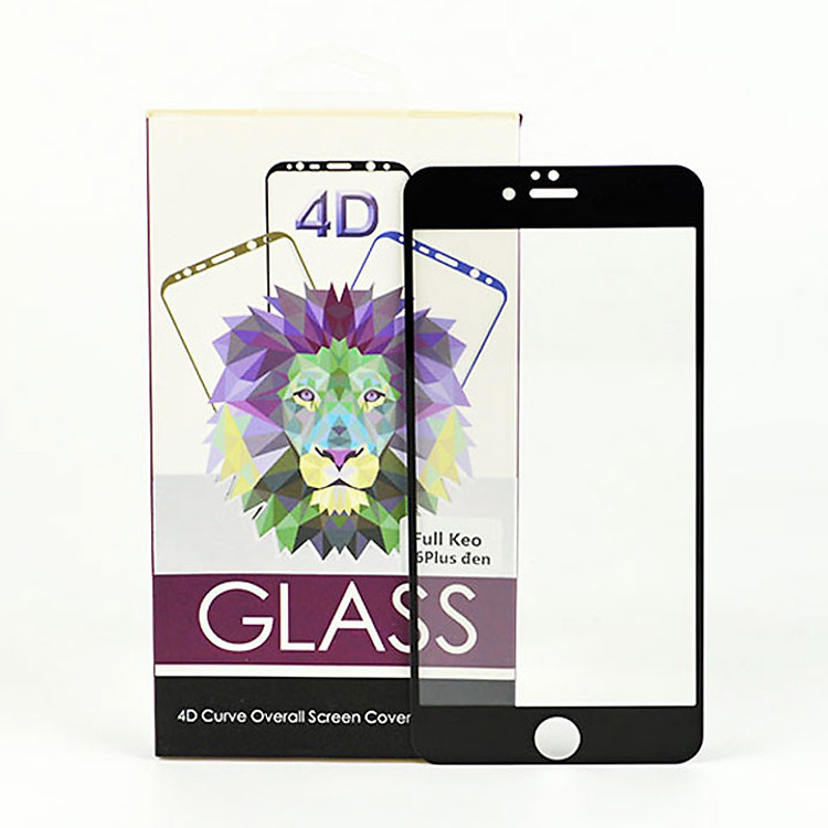 Kính Cường Lực Full Màn Hình 4D Cho Iphone 6 Plus / 6s Plus - Màu Đen