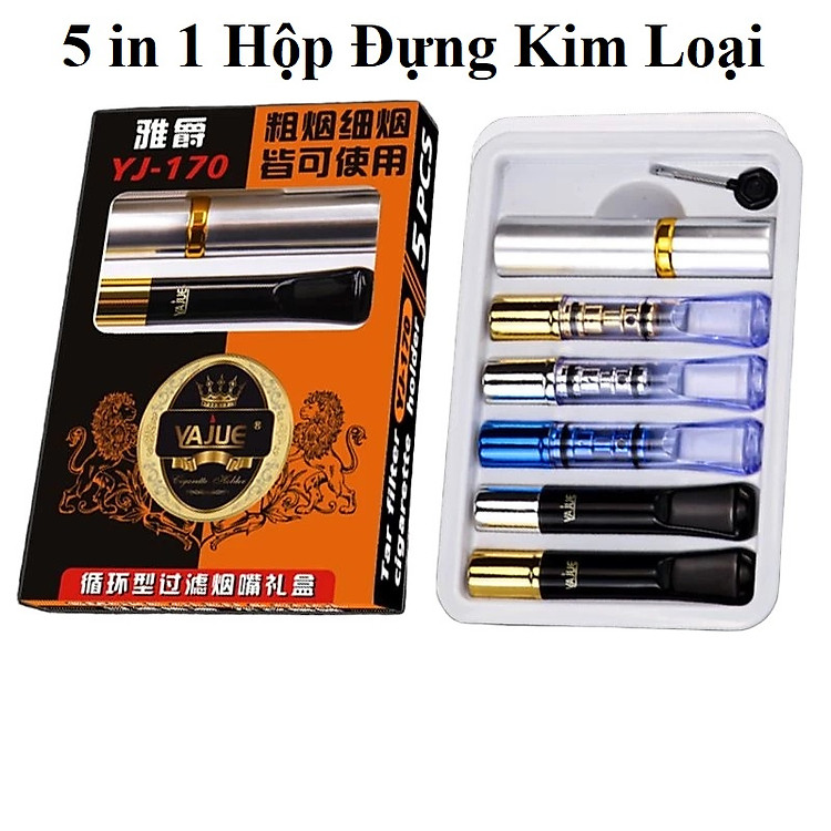 Bộ Tẩu Lọc Thuốc 5 in 1 (5 tẩu + 1 hộp đựng) - Ảnh 6