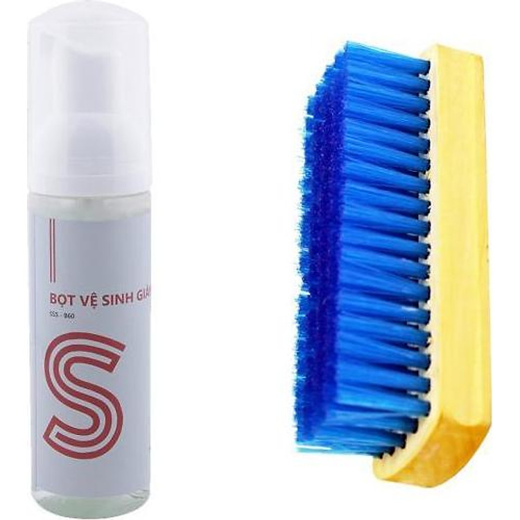 Bộ bọt vệ sinh giày 60ml và bàn chải COMBOSSS1