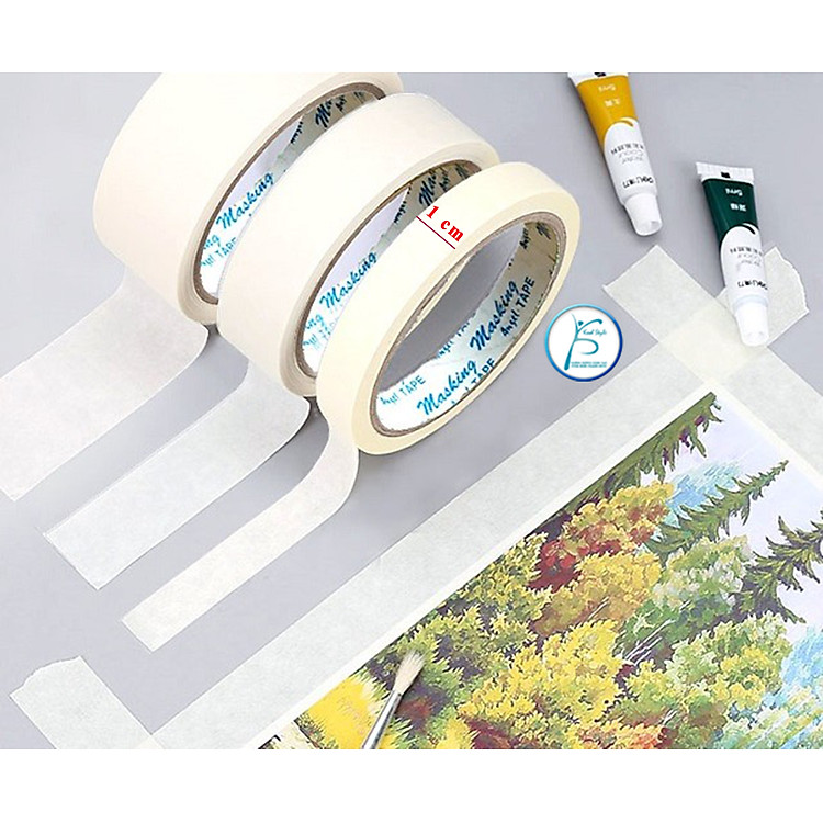 Cuộn băng keo giấy bề ngang 1cm - Kool Style