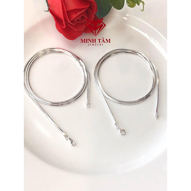 Dây chuyền lụa bạc nam Italy Dây chuyền bạc nam dây lụa bạc Ý 925