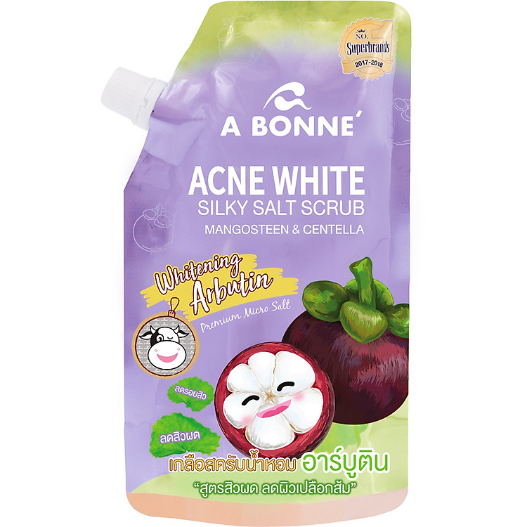 Muối Tắm Hỗ Trợ Trị Mụn A Bonne' Măng Cụt và Centella 350g