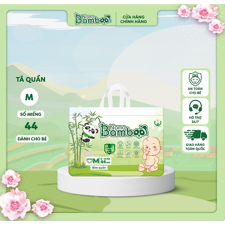 Tìm mua tại Avakids:Tã Quần Nano Bamboo size M 44 miếng, tràn ngập Khuyến mãi, Ưu đãi