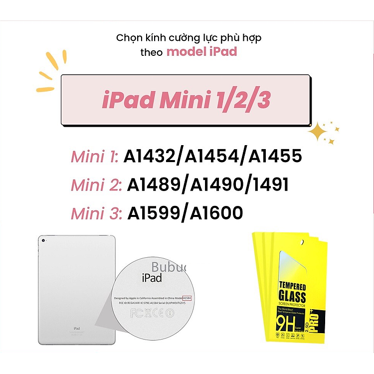 Kính cường lực cho iPad Mini /1/2/3/4/5/6/ Gen 5/6 /7/8/9/10, Pro 11 inch trong suốt Glass 9H ( hàng chính hãng)