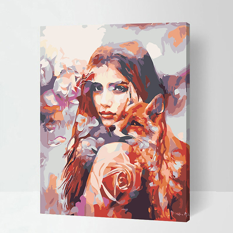 Tranh tô màu sơn dầu theo số Người Cáo