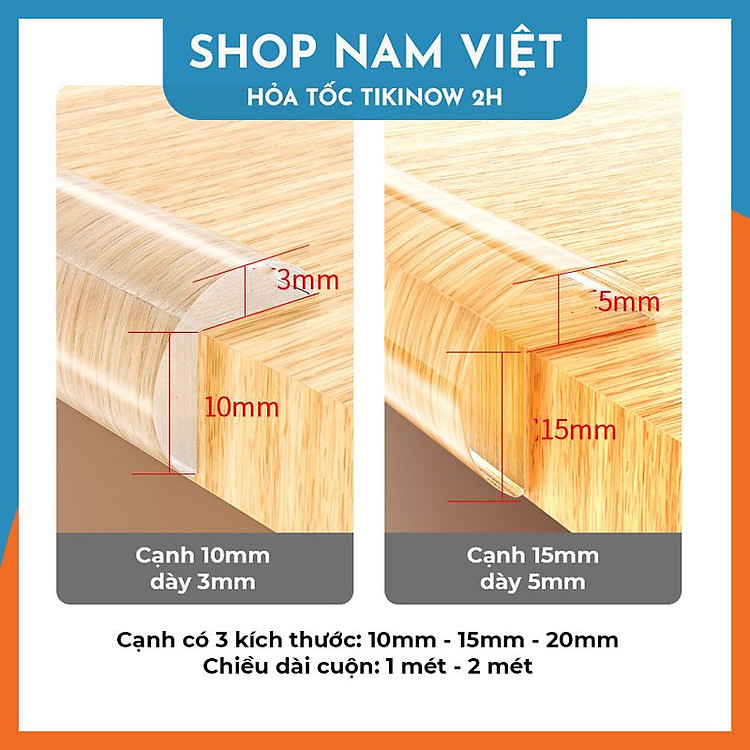 Cạnh Bàn Trong Suốt Bảo Vệ Trẻ Em Chính hãng Giá tốt - Hình ảnh 2