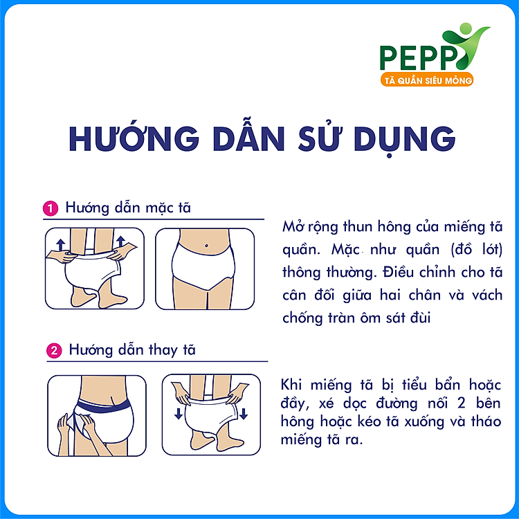 Combo 3 gói Tã Người Lớn Peppy Chính hãng Giá rẻ - Hình ảnh 4