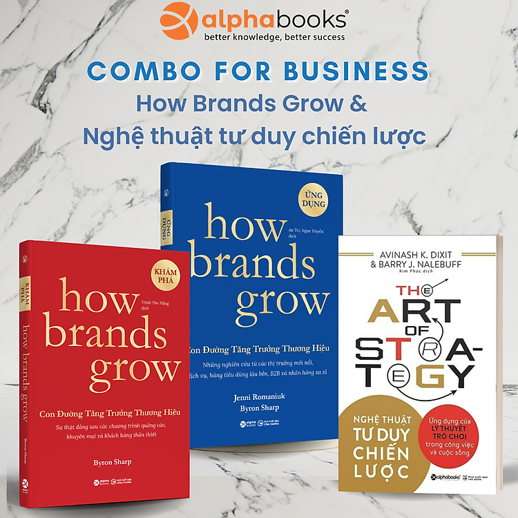Combo: Nghệ Thuật Tư Duy Chiến Lược + Con Đường Tăng Trưởng Thương Hiệu (Khám Phá + Ứng Dụng)