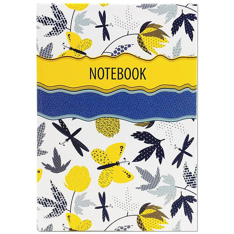 Sổ Bìa Cứng Kẻ Ngang 80gsm Bướm Hoa (Mẫu 2) - Ảnh 2