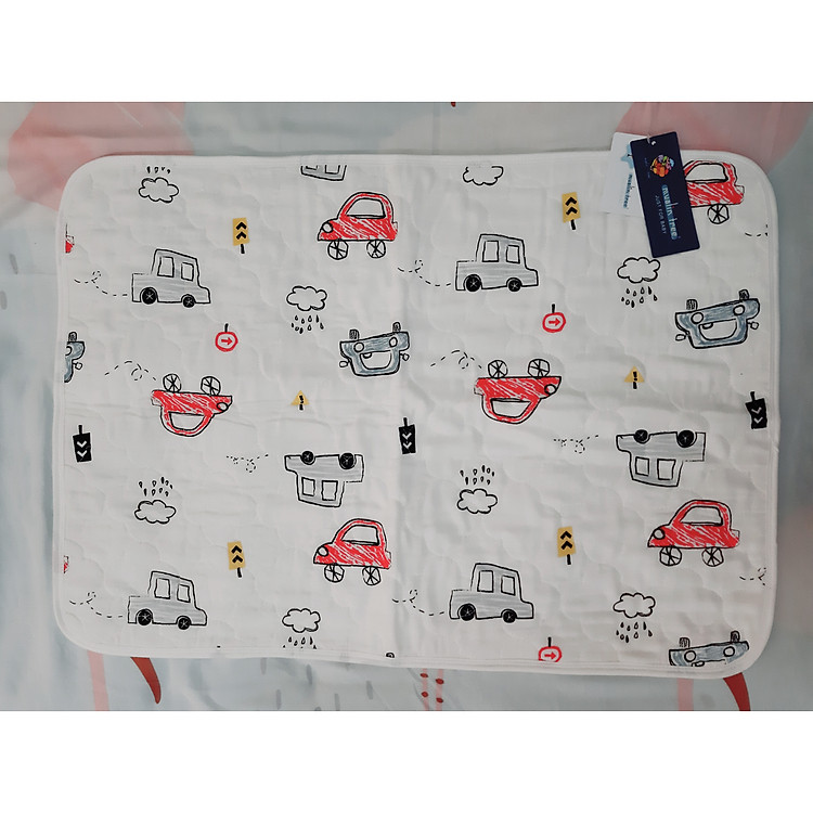 Miếng Lót Chống Thấm Cao Cấp 5 Lớp Cho Bé Size 50 x 70 cm/ Tấm Lót Chống Thấm