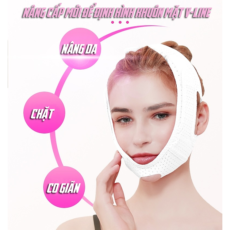 Đai Điều Chỉnh Nâng Cơ Thon Gọn Mặt V-line Mask Cao Cấp- Hàng Nhập Khẩu