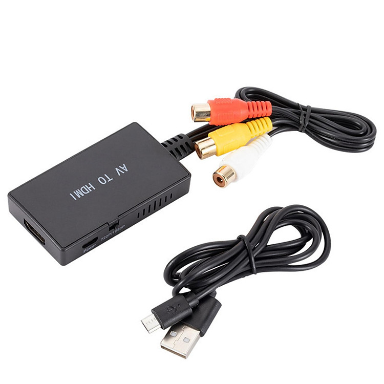 RCA to HDMI Converter Converts Analog Composite to HDMI Adapter 1080p