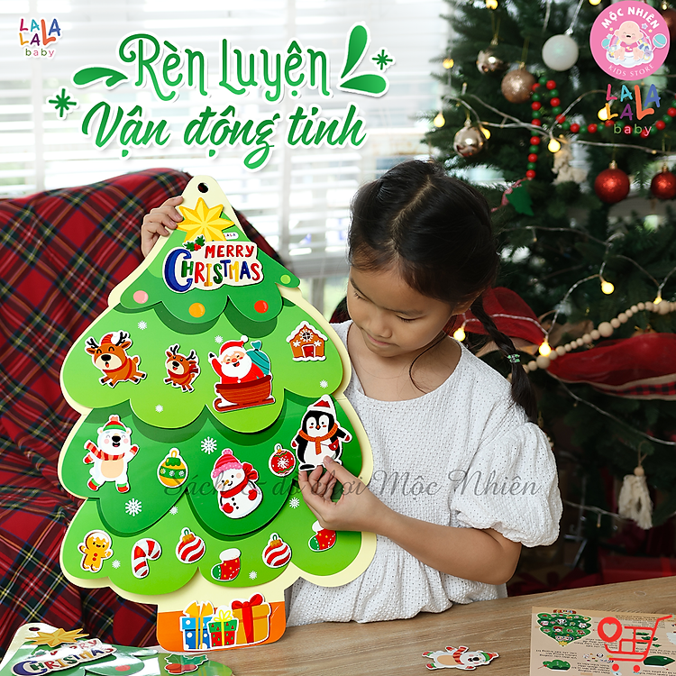 Cây Thông Noel Treo Tường 3D LalaXmas Chính hãng Tiết kiệm - Hình ảnh 3