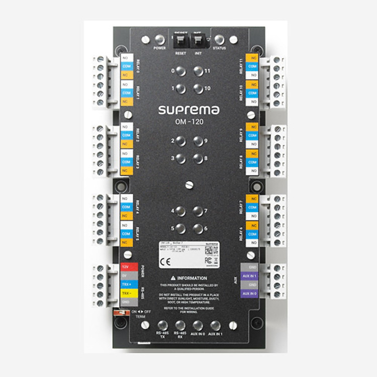 Module mở rộng đầu ra dùng cho thang máy Suprema I/O (OM-120) - Hàng chính hãng