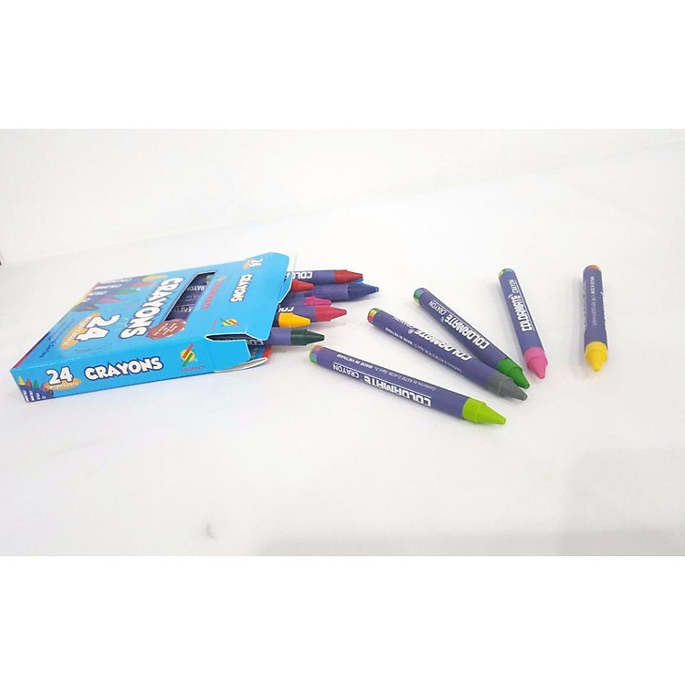 Bút Sáp Màu Colormate (24 cây) - Ảnh 4