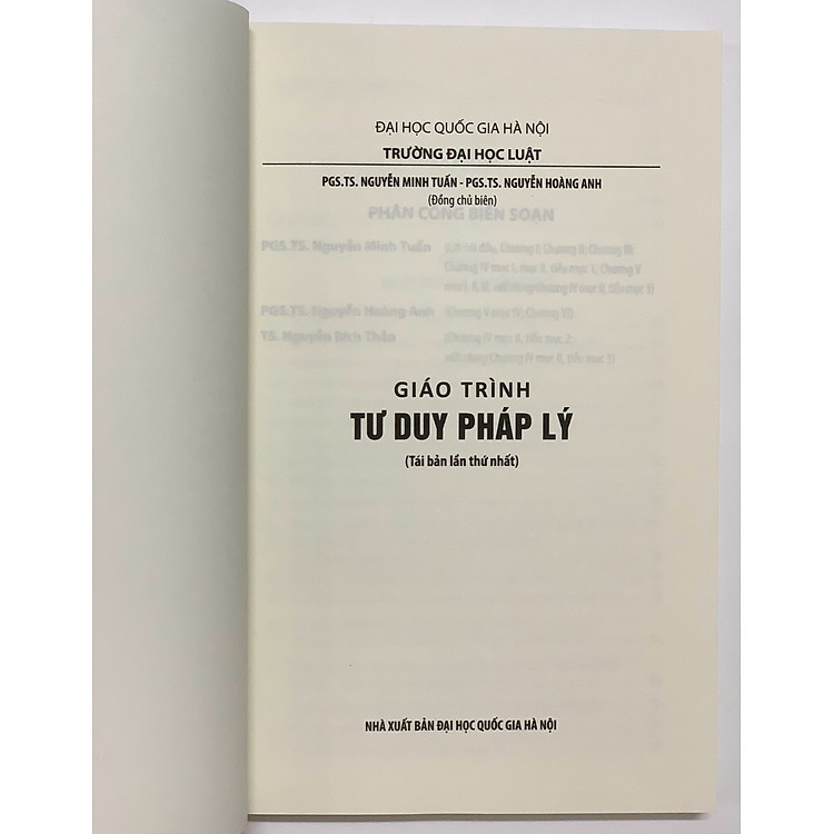 Giáo trình tư duy pháp lý (Tái bản lần thứ nhất) - Ảnh 3