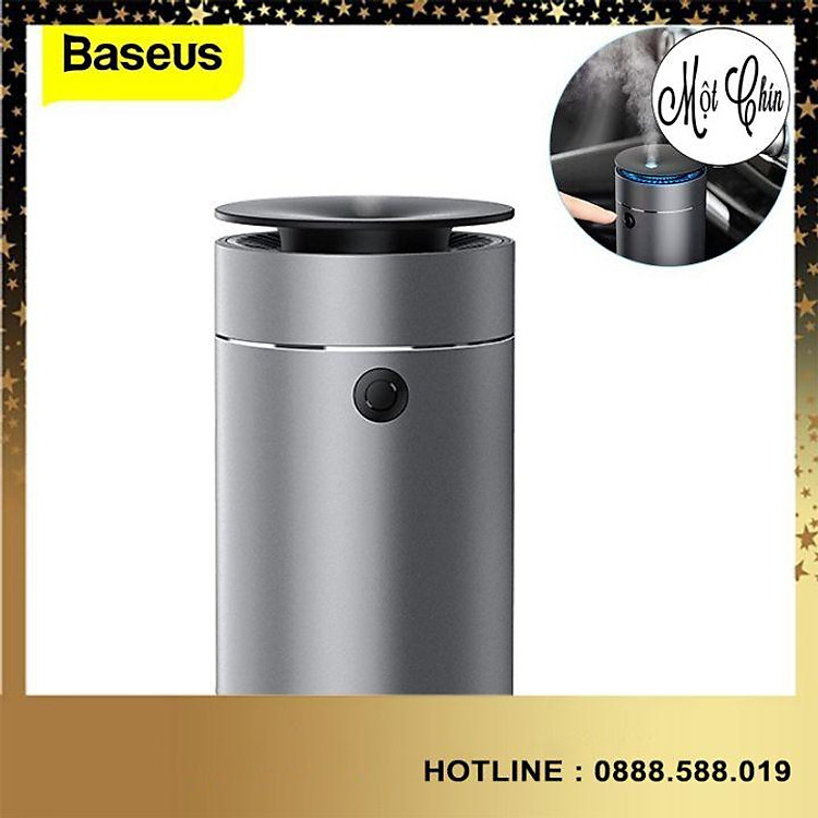 Máy phun sương tạo ẩm, xông tinh dầu mini dùng cho xe hơi Baseus Time Aromatherapy Humidifier -Hàng Chính Hãng