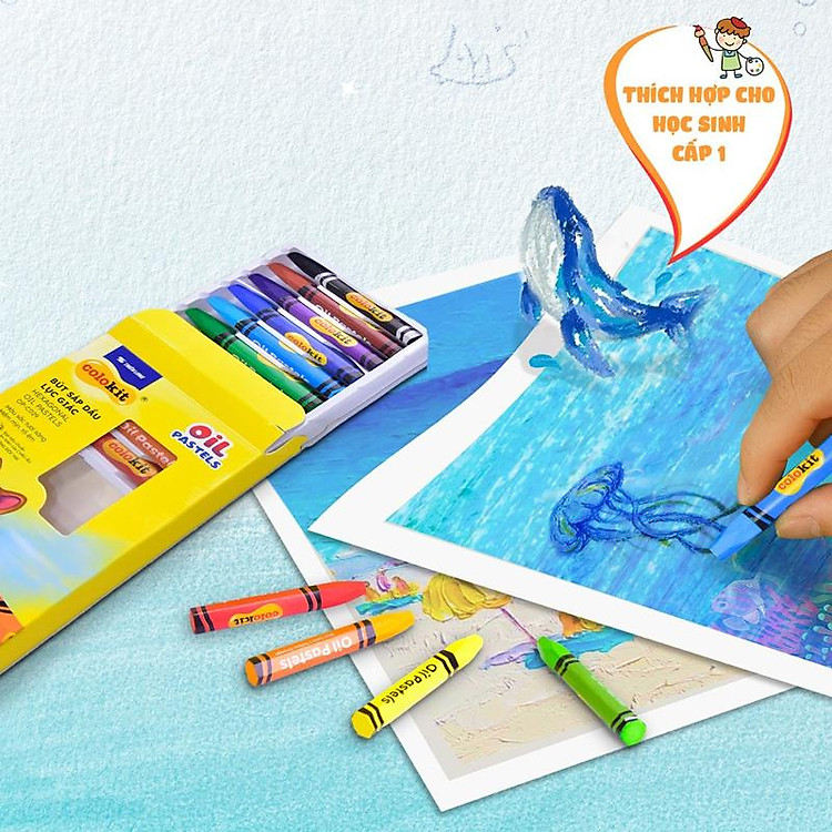 Hộp 18 Bút Sáp Dầu Lục Giác Colokit OP-C030 - Ảnh 3