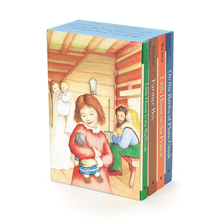 Sách Little House 4-Book Box Set: Little House In The Big Woods, Farmer Boy, Little House On The Prairie, On The Banks Of Plum Creek