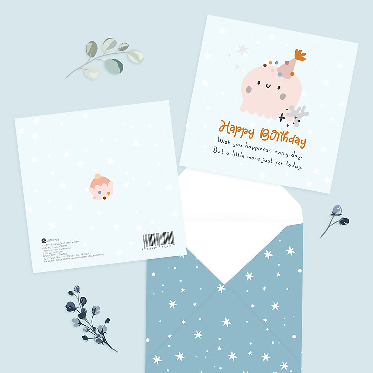 Thiệp Chúc Mừng Sinh Nhật OCEAN (4 chiếc) - Ảnh 4