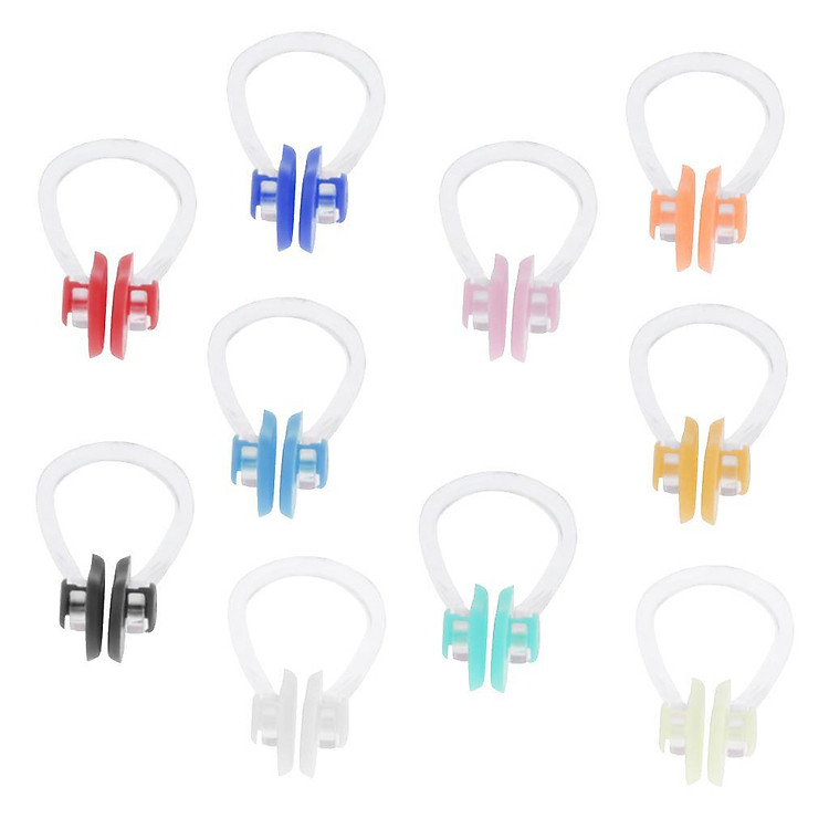 10pcs Swimming Nose Clip Plug Swimming Underwater Pool Noseclip for children