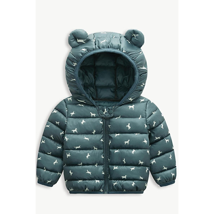 Áo phao tai gấu hoạ tiết quảng châu cho bé trai/bé gái hàng chuẩn xịn