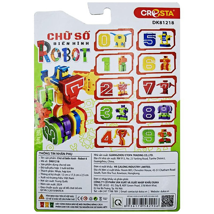 Đồ Chơi Lắp Ráp Robot Chữ Số 6 Chính hãng Giá rẻ - Hình ảnh 4