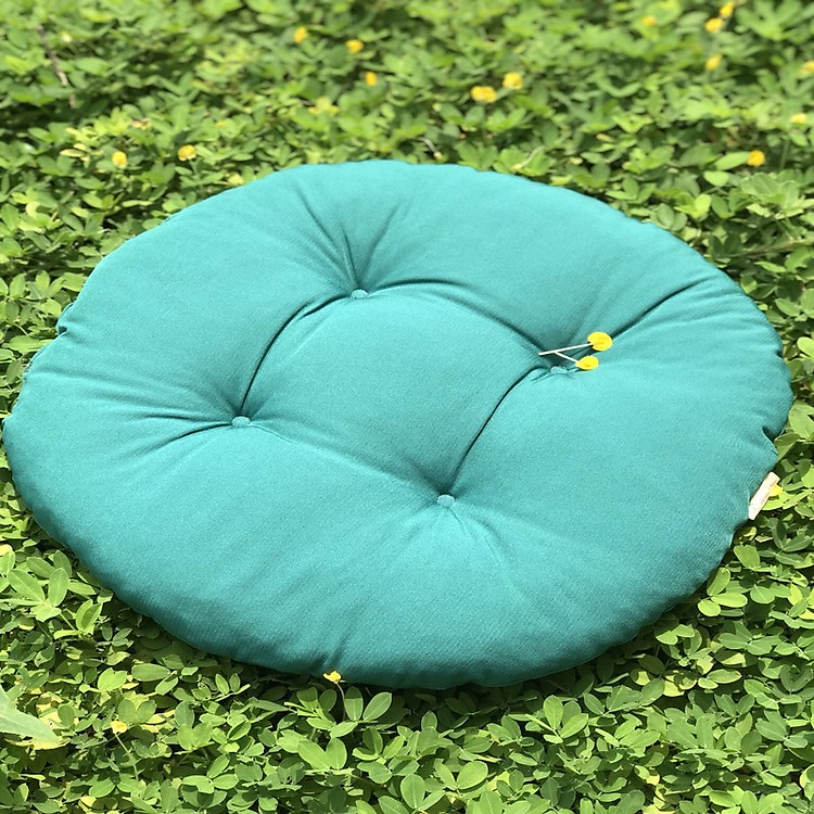 Đệm Ngồi - Nệm bệt kiểu nhật tròn xanh cốm