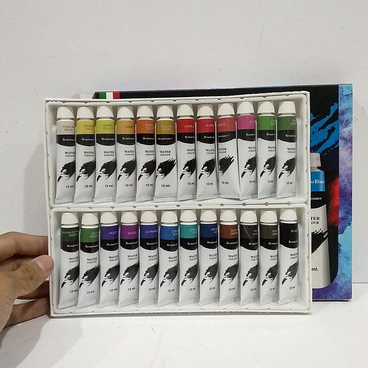 Bộ Bút Chì Màu Nước Renaissance (24 màu) - Ảnh 2