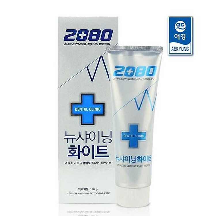Kem đánh răng trắng răng 2080 Dental Clinic White Toothpast Hàn Quốc 120g