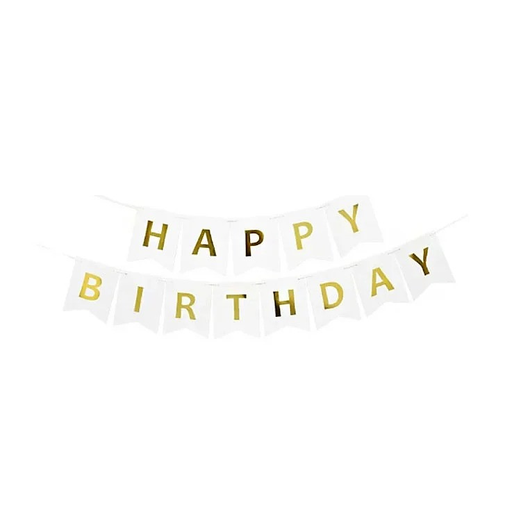 Dây Happy Birthday Đuôi Cá Nhiều Màu - Đen - Ảnh 5