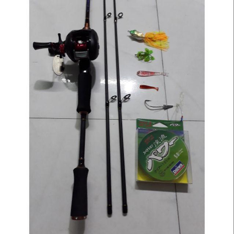 Bộ cần câu máy ngang kèm phụ kiện