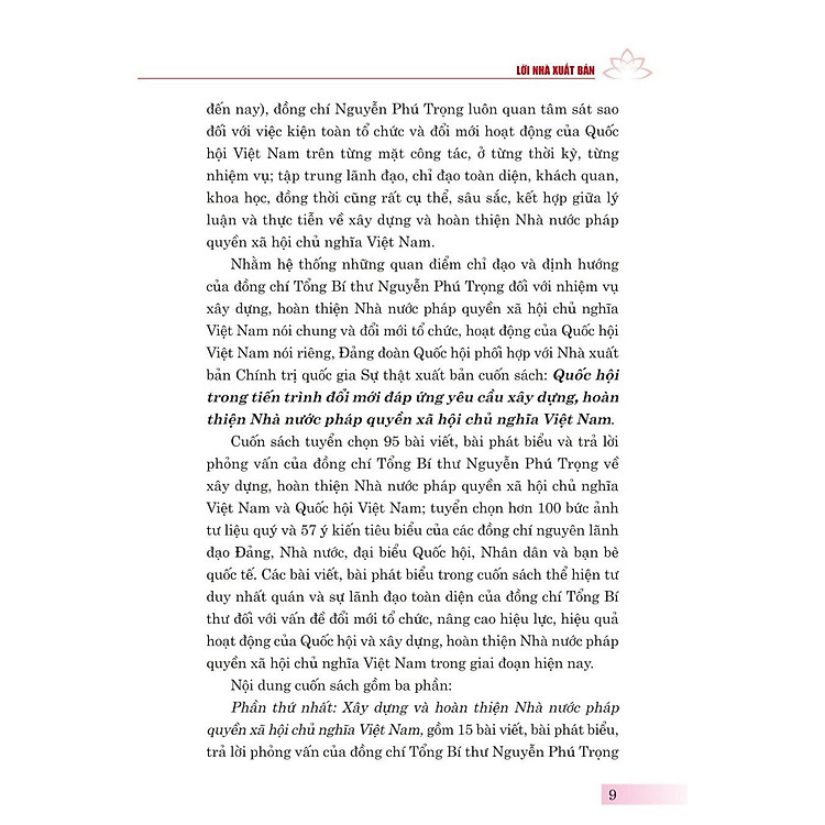 Quốc Hội trong tiến trình đổi mới đáp ứng yêu cầu xây dựng, hoàn thiện nhà nước pháp quyền xã hội chủ nghĩa ở Việt Nam - bản in 2024 - Ảnh 4