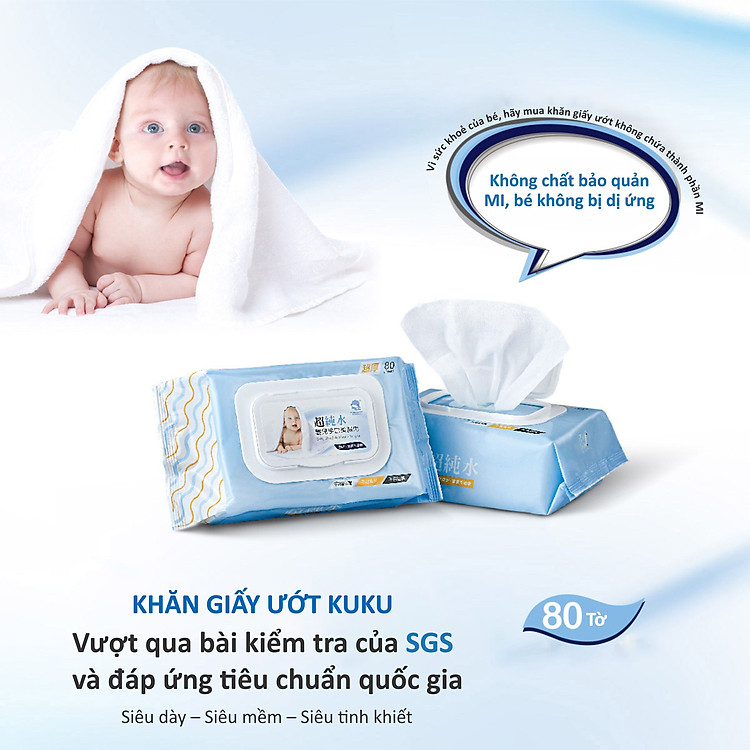 Khăn Giấy Ướt Không Mùi Cho Bé Uy tín Giá tốt - Hình ảnh 3