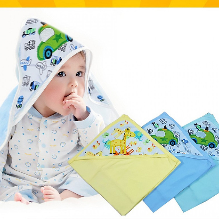 Chăn ủ cotton mềm mịn cho bé ( Hoạ tiết giao ngẫu nhiên)